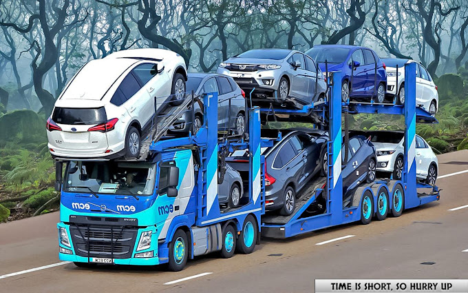 Car Shipping truck hauling vehicles